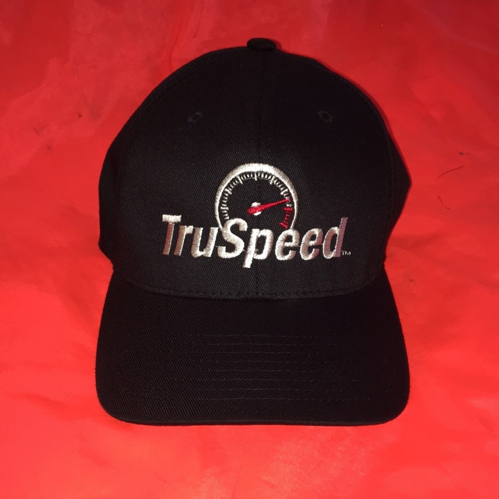 TruSpeed Porsche flexfit baseball style hat L-XL full 6 panel button top cap